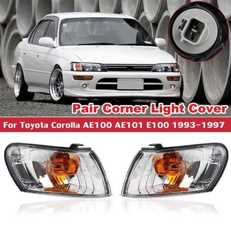 1 Pair Car Front Corner Lamp Light For Toyota Corolla AE100 AE101 E100