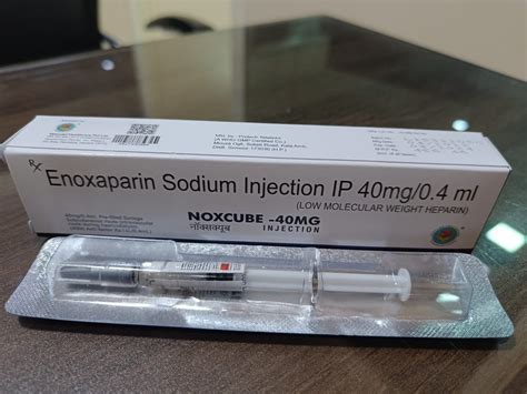 Enoxaparin Sodium Injection Ip Mg Ml And Mg Ml Low Molecular