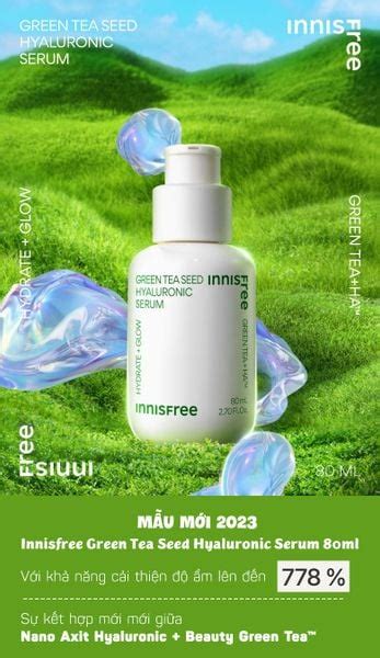 Tinh Chất Trà Xanh Innisfree Green Tea Seed Hyaluronic Acid Serum 80ml Juka Beauty