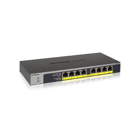 Netgear Gs Lp Poe Port Pro Safe Gigabit Poe Unmanaged Desktop