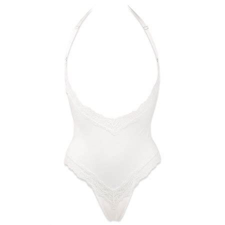 Corps De Body Modulable Nougat En Lycra Et Dentelle Luxxa Lingerie