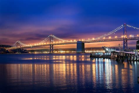 Bridge over Water during Night Time · Free Stock Photo