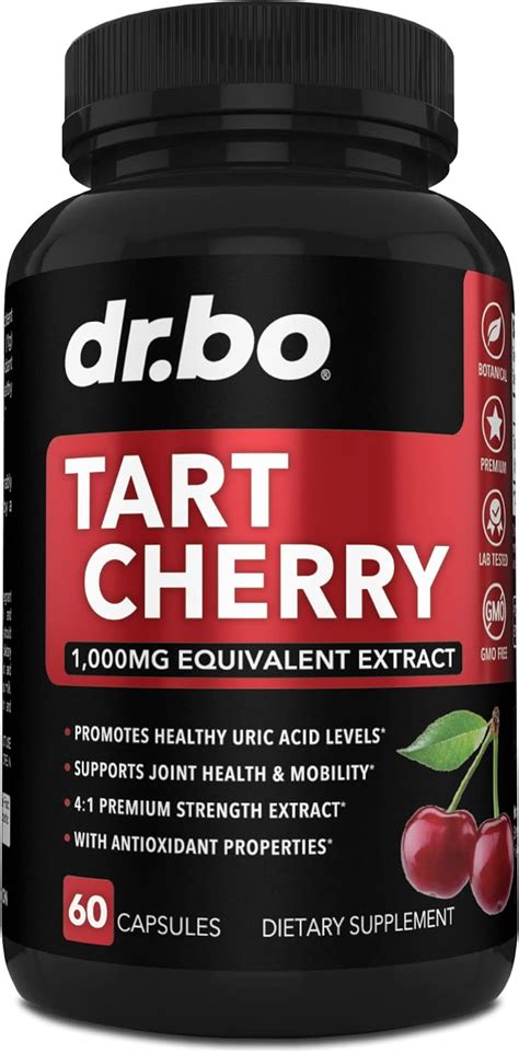 Buy Tart Cherry Extract Capsules Supplement Purge Uric Acid Cleanse Flush Antioxidant Pills