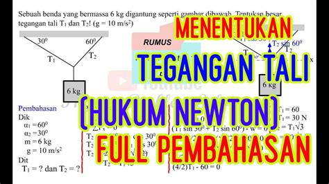 Cara Menghitung Tegangan Tali T Dan T Imagesee