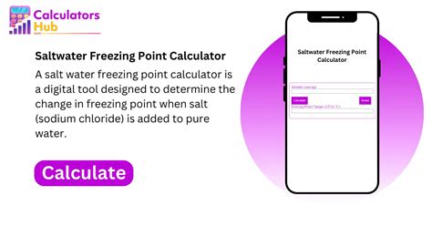 Saltwater Freezing Point Calculator Online