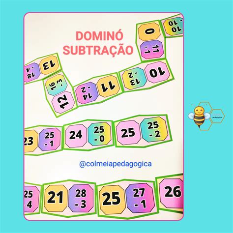 Domino Da Matematica - Dominó Matemática – Colmeia Pedagógica