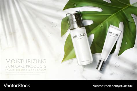 skin care product ad template royalty  vector image