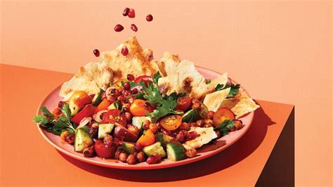 Roasted Chickpea Salad With Hot Harissa Dressing Recipe Chatelaine