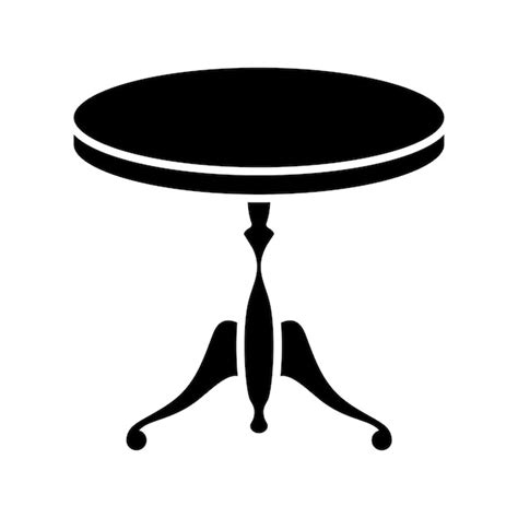 Premium Vector Round Table Icon Vector On Trendy Design