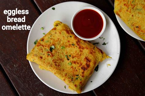 eggless bread omelette recipe | vegetarian omelette | no egg omelette