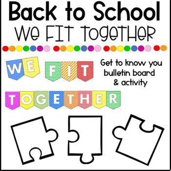 Results For We All Fit Together Puzzle Piece TPT