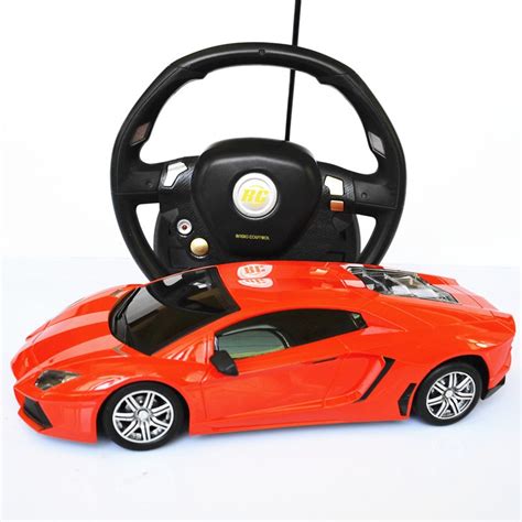 Red Color Gravity Sensing Steering Wheel Remote Control Car Toy