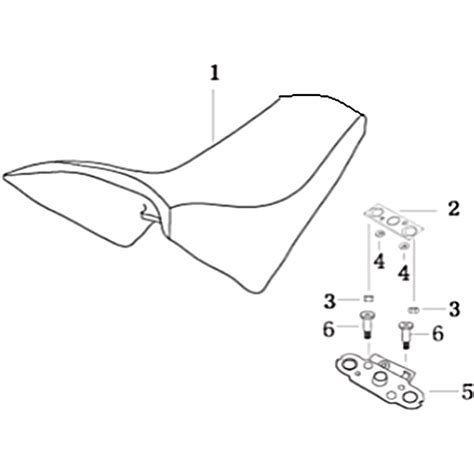 Vue Eclatee Piece Selle Moto Masai X Ray