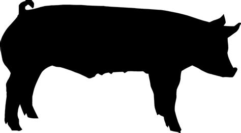 Pig Silhouette - ClipArt Best