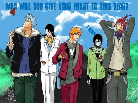 Anime Bleach Renji Abarai Ichigo Kurosaki Ulquiorra Cifer Byakuya