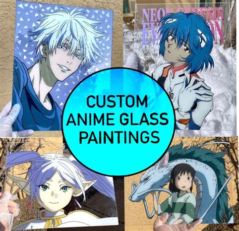 Custom Anime Glass Paintings Etsy