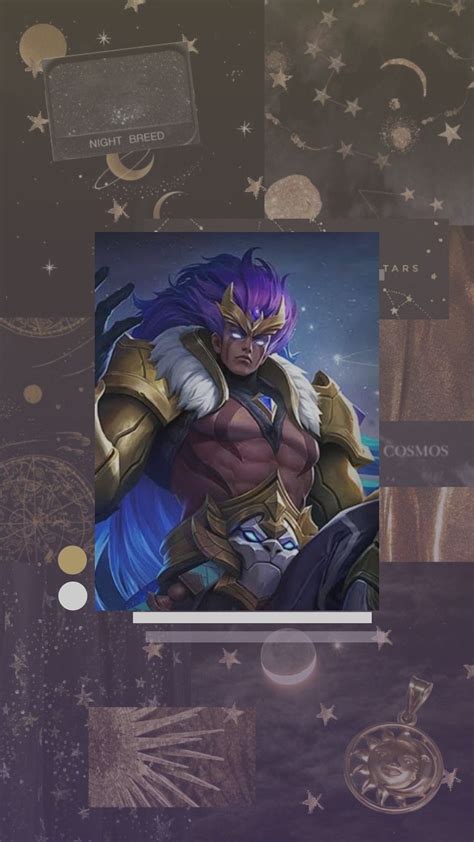 Badang Leo Zodiac Skin Mobile Legends Buku Foto Seni Gelap Gambar