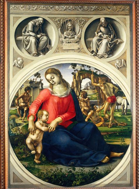 Luca Signorelli Madonna Of Humility Also Known As Madonna Dell