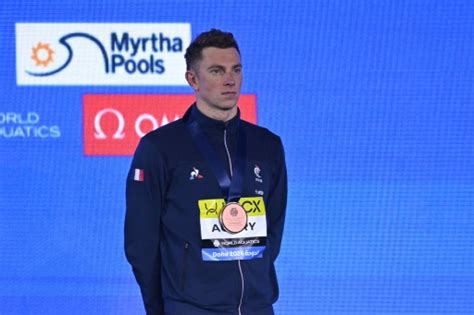 Mondiaux de natation le Français David Aubry médaillé de bronze sur