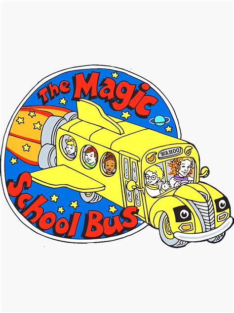 The Magic School Bus Sticker For Sale By Heyimadoctor Redbubble