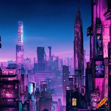 Cyberpunk Future Cityscape Of Los Angeles On Craiyon