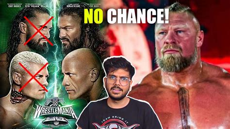 Brock Lesnar NOT Returning Seth Rollins And Cody Rhodes Losing At