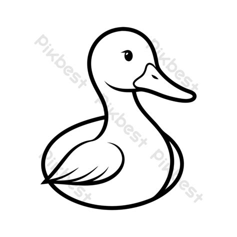 Duck Outline Vector Logo Icon Png Images Ai Free Download Pikbest