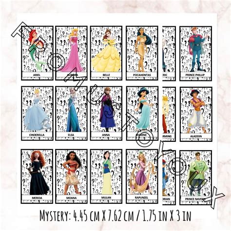 Disney Princesses and Princes Guess Who Board Game printable | Etsy