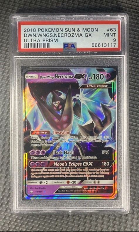 Psa Dawn Wings Necrozma Gx Pokemon S M Ultra Prism