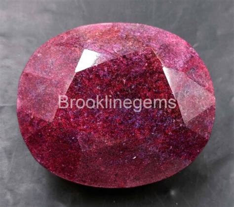 Natural Certified Ct Blood Red Color Ruby Rare Oval Cut Loose