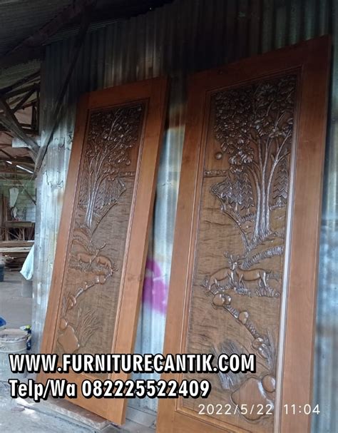 Pintu Utama Gereja Kayu Jati Ukiran Jepara Haidi Jati Furniture