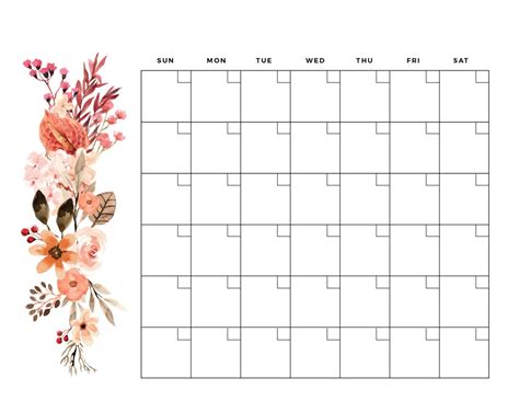 Blank Monthly Calendar Template Blank Calendar Pages Blank Calendar