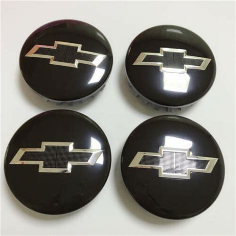 4 Center Hub Caps Black Tahoe Suburban Silverado 2014 2022 3 25 83mm For Chevy Ebay