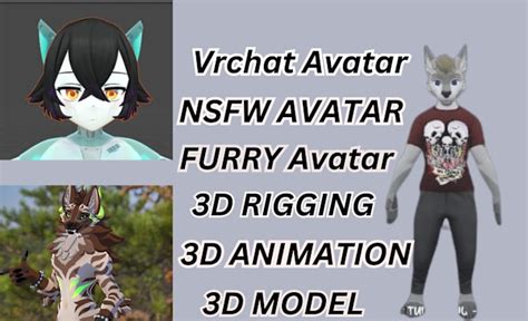 Create Furry 3d Model For Vrchat Avatar By Proxyvrchat Fiverr