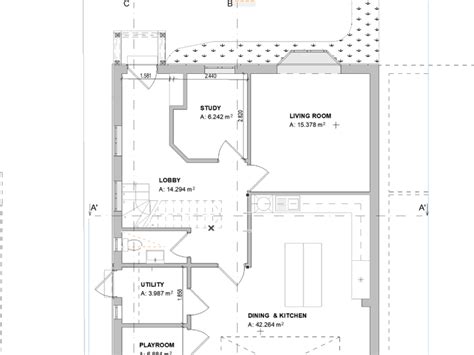 D Architectural Floor Plan Section Elevation And Site Plan In