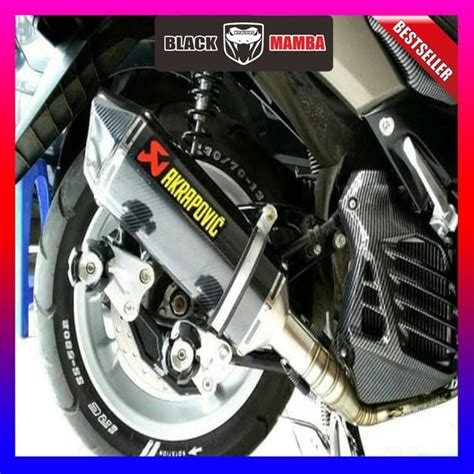 Jual Knalpot Akrapovic Layang Carbon Fullsystem Nmax Aerox Vario Beat