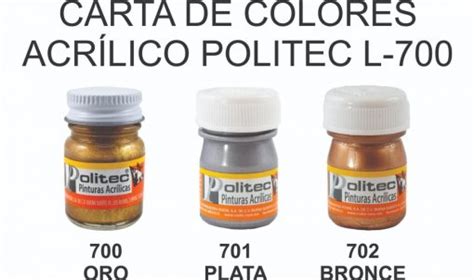 Pintura Acrílica Metálica Politec Material De Arte En México