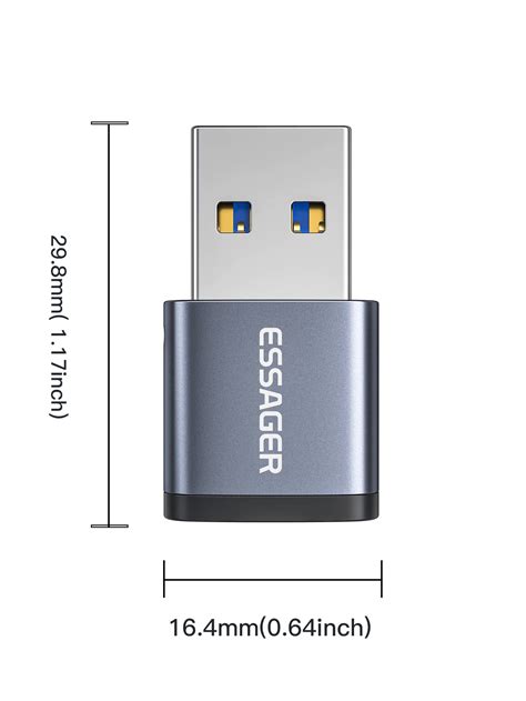 Set Adaptateur Essager Usb Type C Otg Type C Usb C M Le Vers Usb