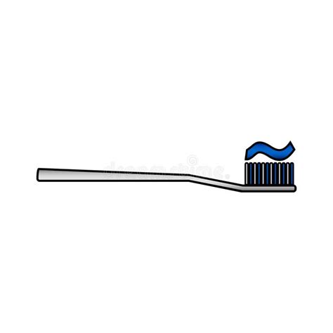 Ic Ne Brosse Dents En Blanc Illustration De Vecteur Illustration