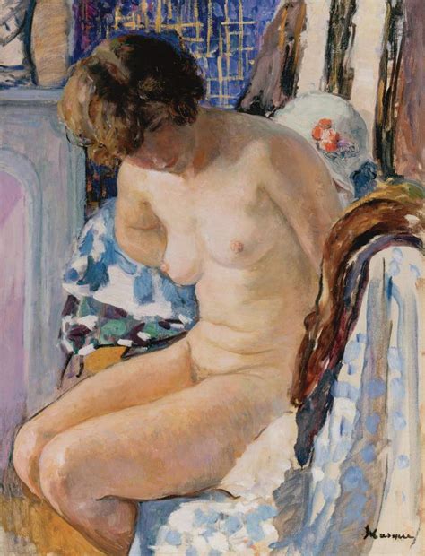 Sitting Nude Painting Henri Lebasque Oil Paintings