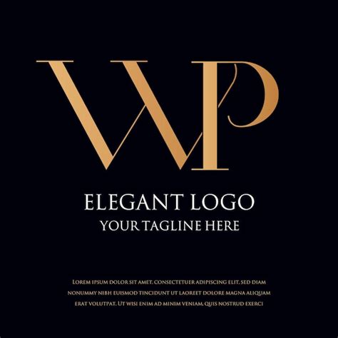 Logotipos Monograma Elegante Vector Premium