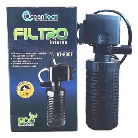 FILTRO INTERNO OCEAN TECH 300 L H 110 Volts Modelo OT 800F