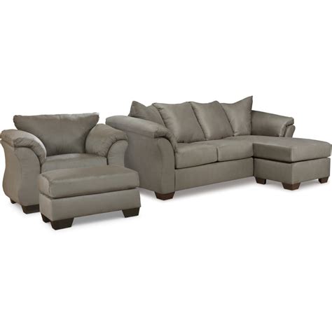 Darcy Sofa Chaise Chair And Ottoman Nis By Signature Design