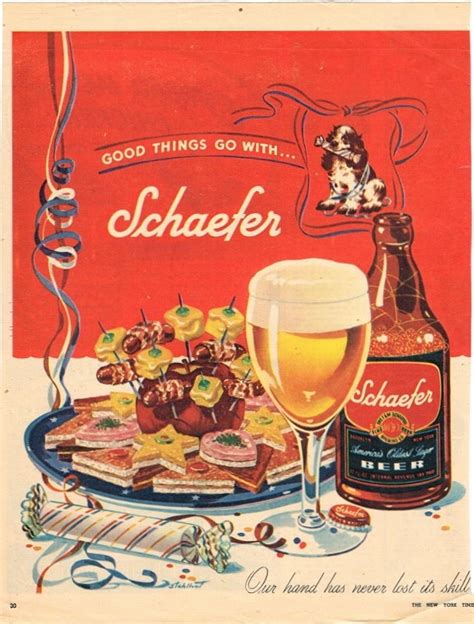 Beer In Ads #2754: Good Things Go With … Schaefer