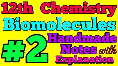 Proteins Biomolecules Chemistry Class 12 Unit 14 Best Handwritten Explained Notes Part 2