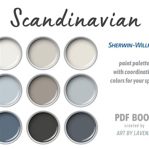 Repose Gray Paint Color Palette Sherwin Williams Interior Etsy