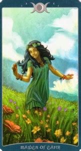 Lá Maiden of Earth trong bộ Book of Shadows Tarot As Above