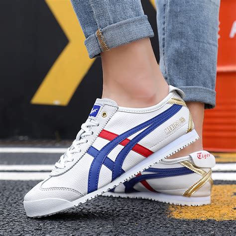 Giày Onitsuka Tiger Mexico 66 White Blue D3K0N 0143