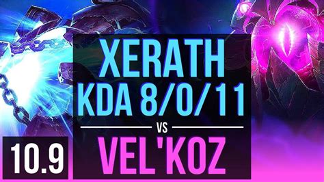 Xerath Vs Vel Koz Mid Kda Rank Xerath Games Euw