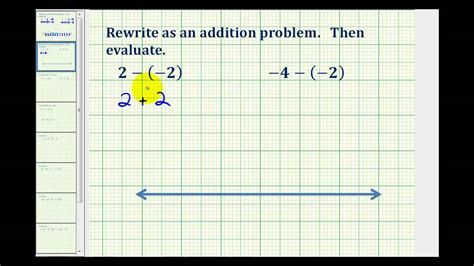 Ex 1 Subtracting Integers Youtube